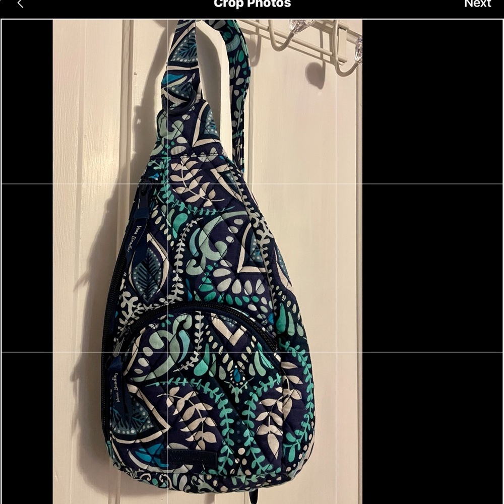 Vera Bradley small back packin turquoise and blues